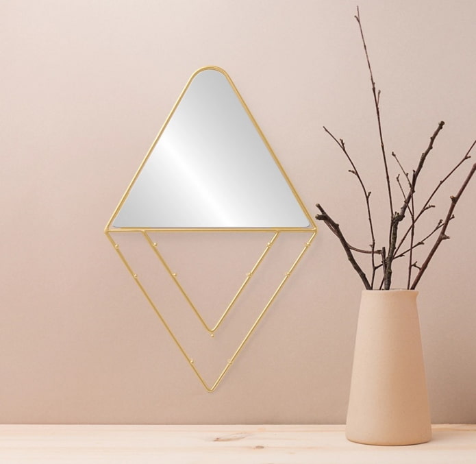 Mirror with hooks