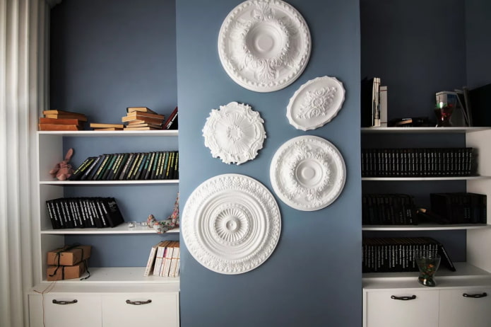 Rosettes in a modern interior