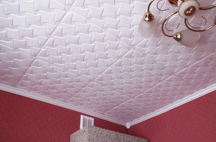 Foam ceiling tiles