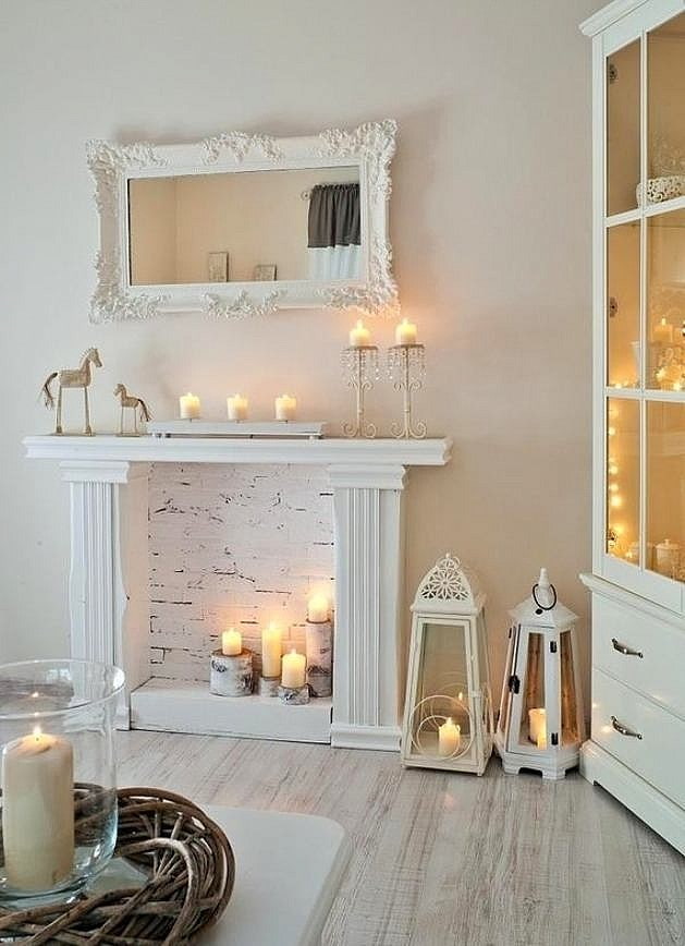 False fireplace in the interior