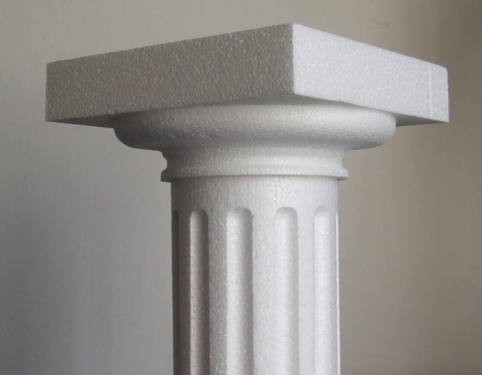 Column made of foam