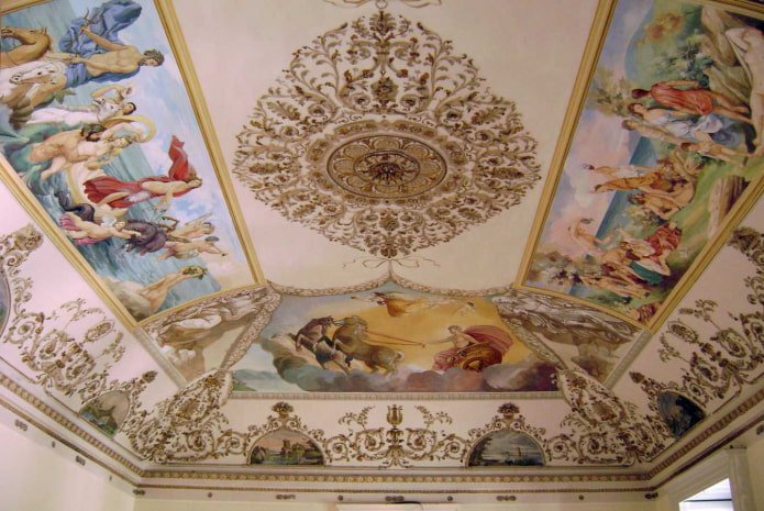 fresco on the ceiling