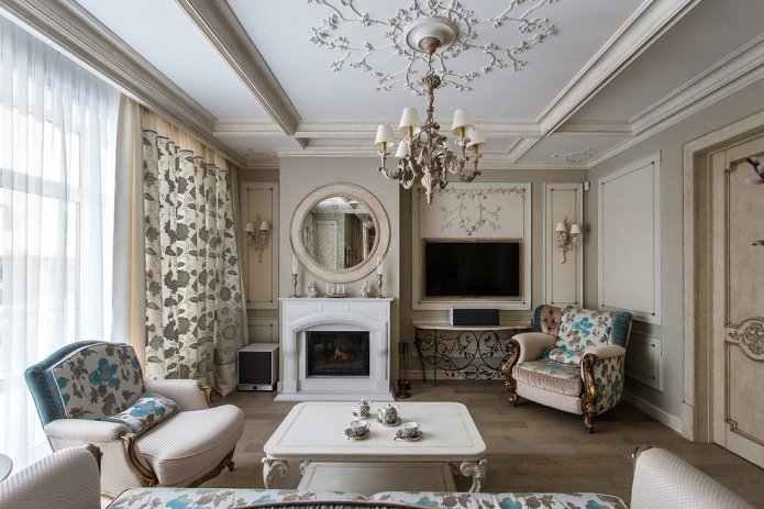 decor on the ceiling