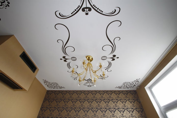 stickers on the ceiling