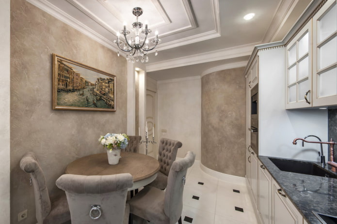 kitchen wall decor in a classic style