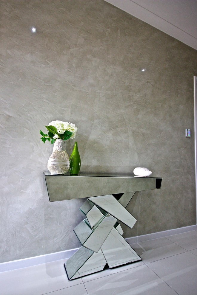 marble plaster in the hallway interior