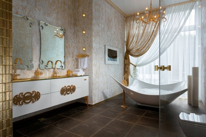 tiles on the floor in the bathroom