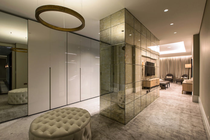 mirror partition in the interior