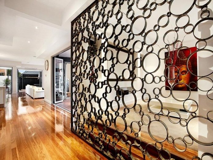 forged partition in the interior