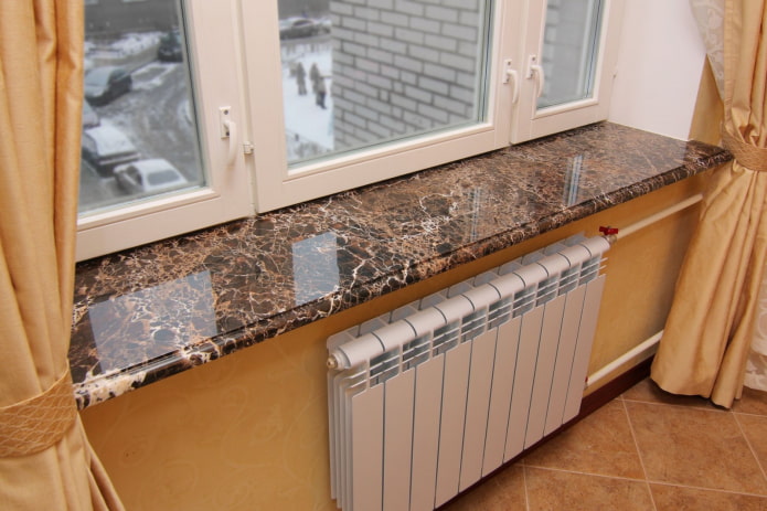 decorative stone window sill
