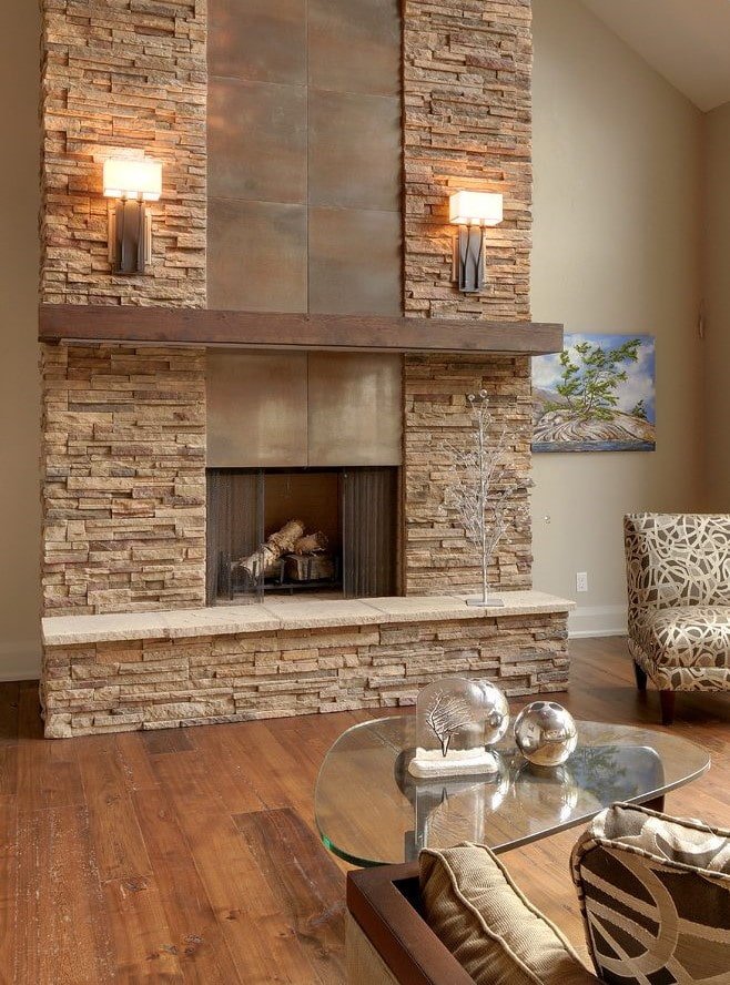 beige decorative stone finish