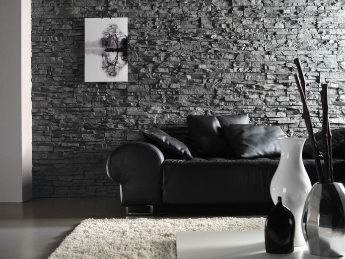 decorative stone finishing with imitation slate