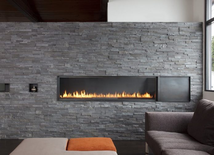 decorative stone finishing with imitation slate