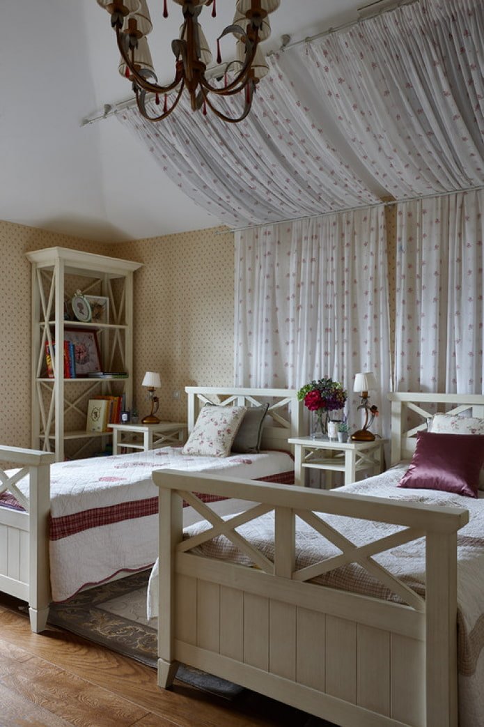 bedroom for two children in the house