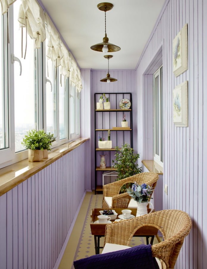 balcony in the Provence style