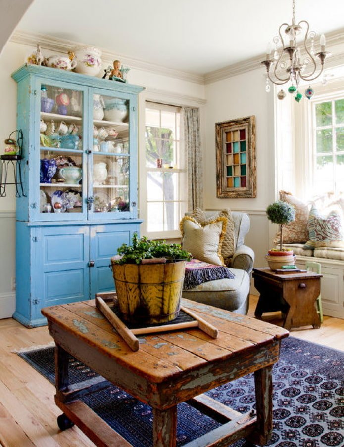 living room in a country style