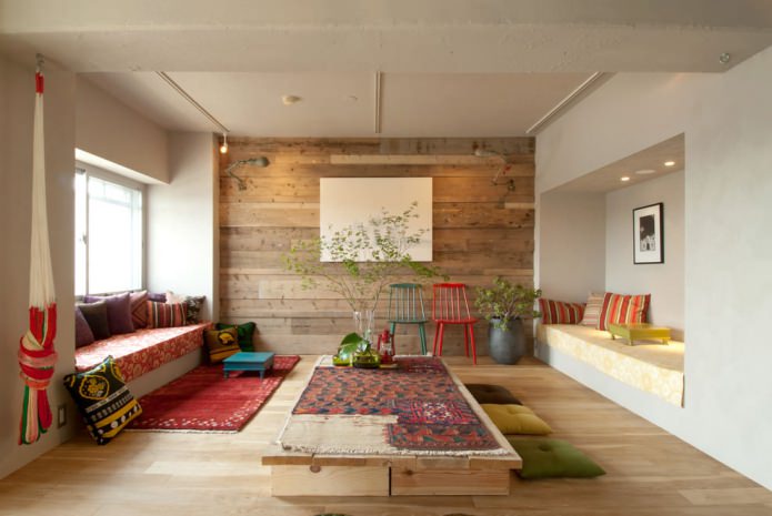 board in the living room