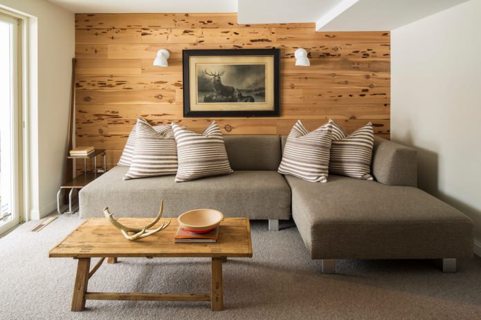 wooden panel wall