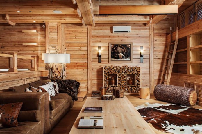 natural colors in the living room decoration