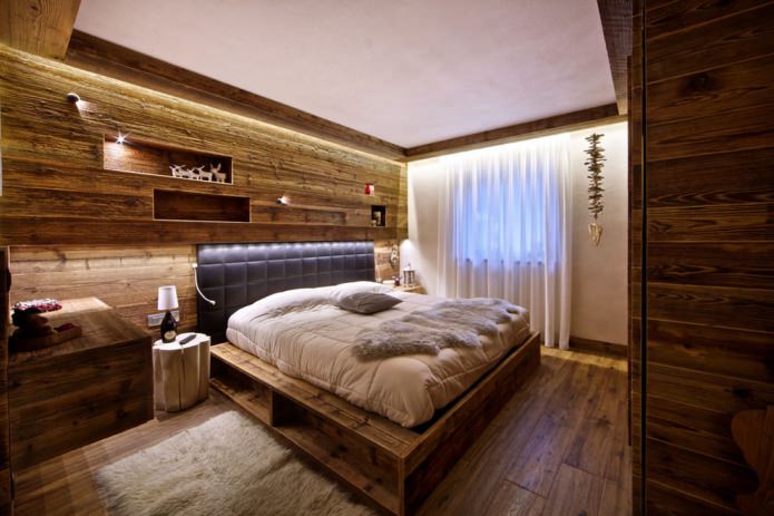 chalet style bedroom