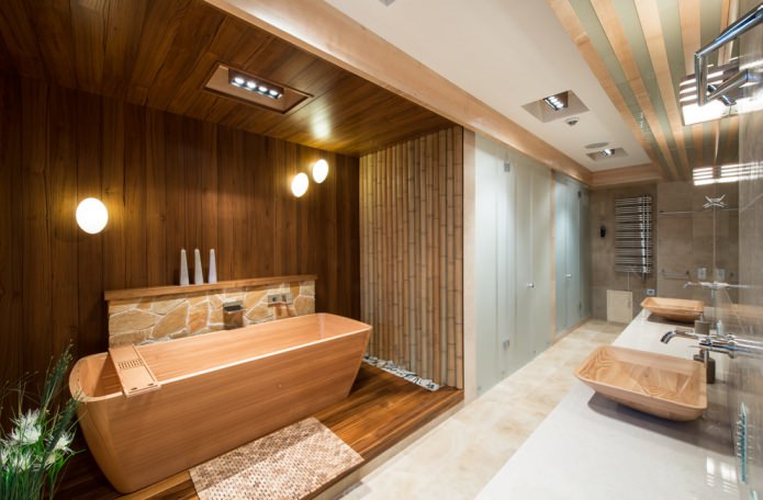 bamboo in the bathroom