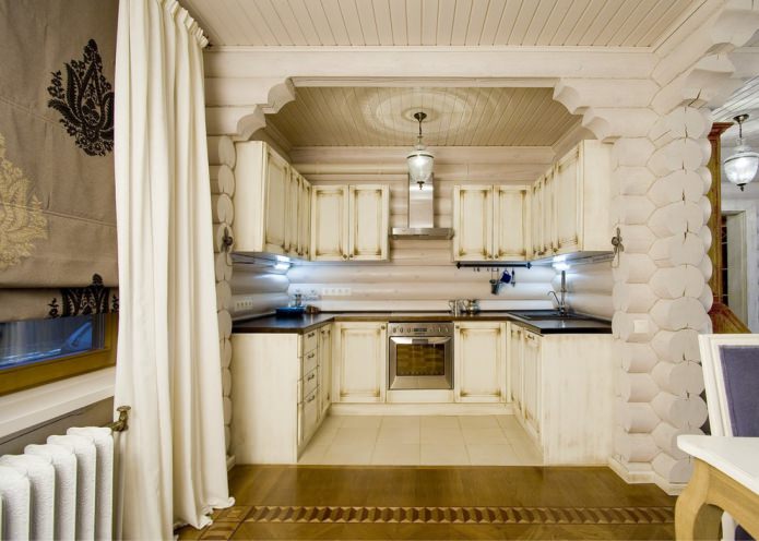 light wooden kitchen finish