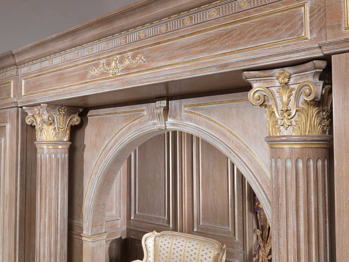 carving on a classic arch