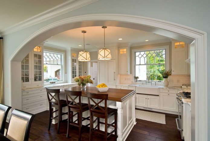 arch in the kitchen