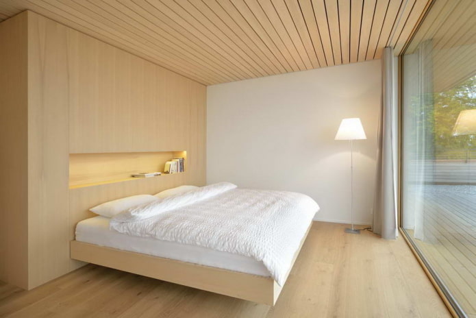 minimalist wooden ceiling