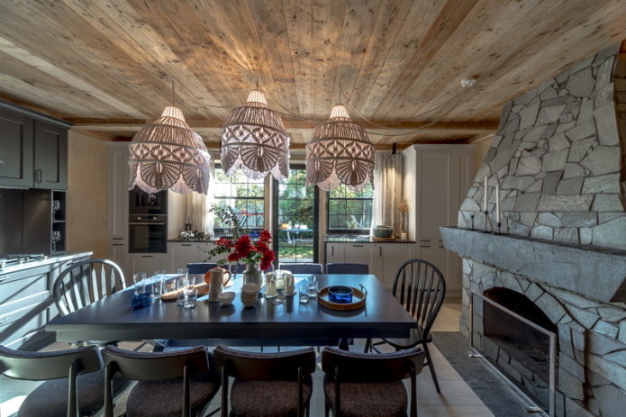 wooden ceiling