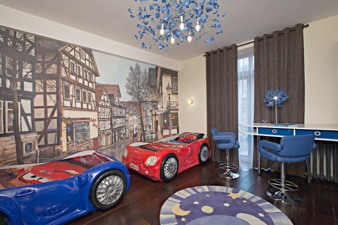 design of a children's room for two boys