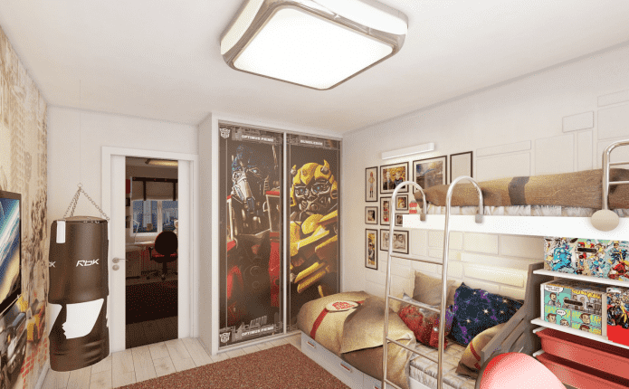 design of a children's room for two boys