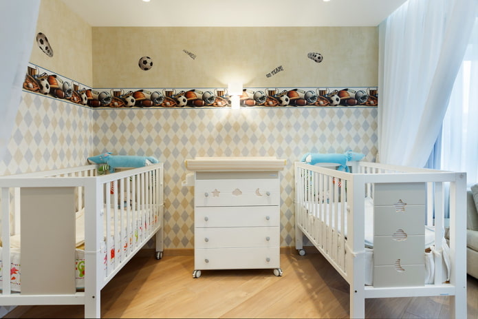 zoning a children's room for two preschool boys