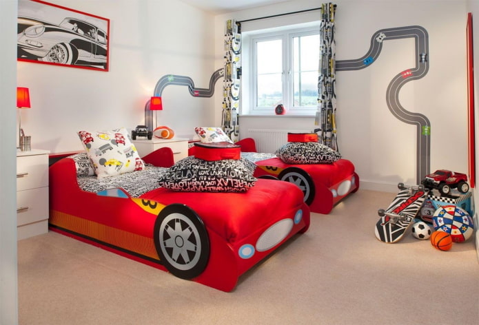 design of a children's room for two boys