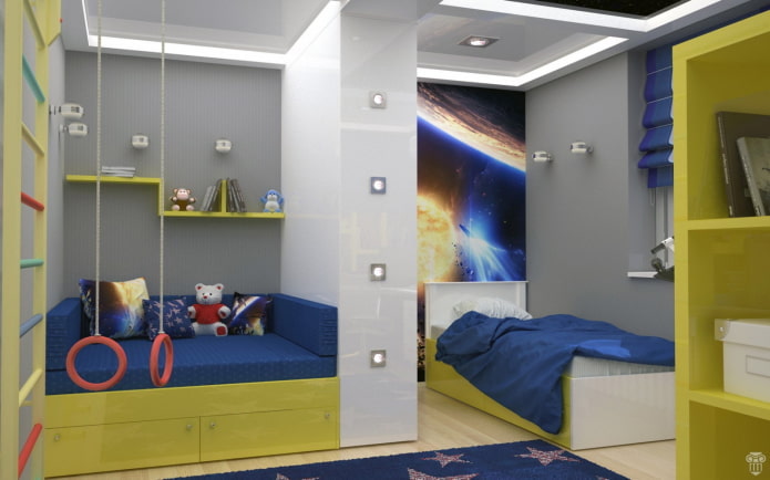 nursery for two boys of different ages