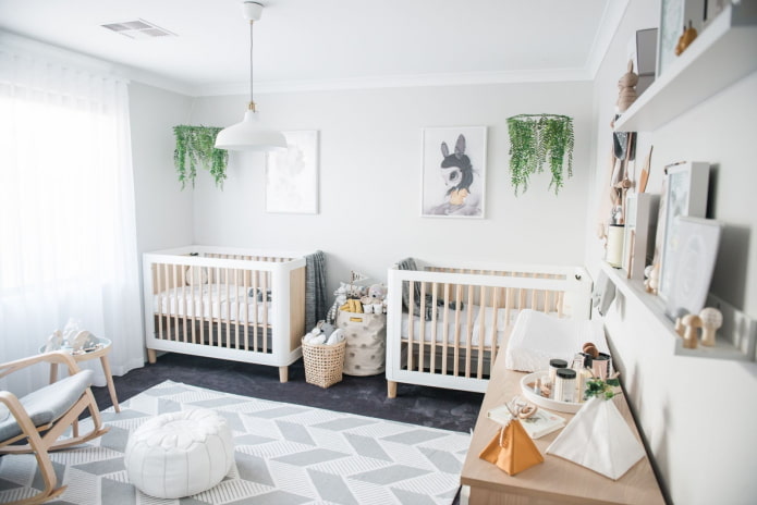 White room for twins