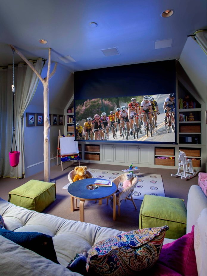 Projector in the children's room