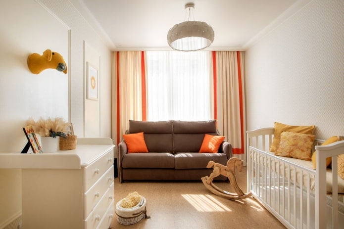 furniture in the interior of the nursery for a baby