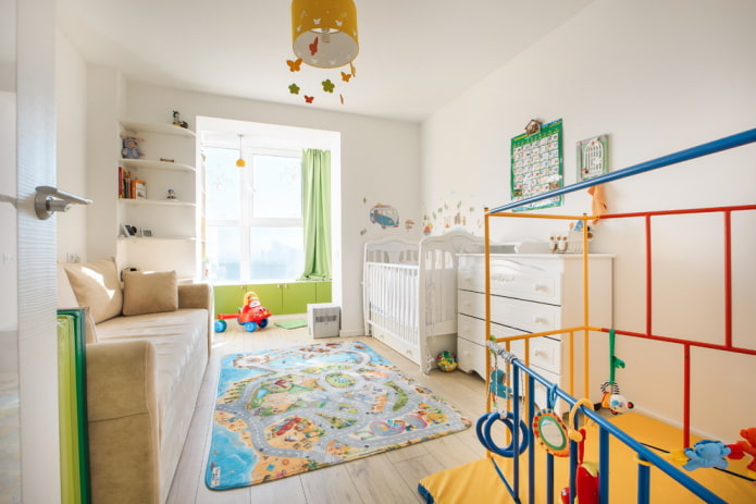 planning and zoning of a nursery for a baby