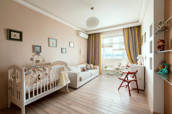 planning and zoning of a nursery for a baby