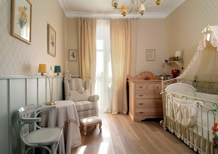 baby's room in Provence style