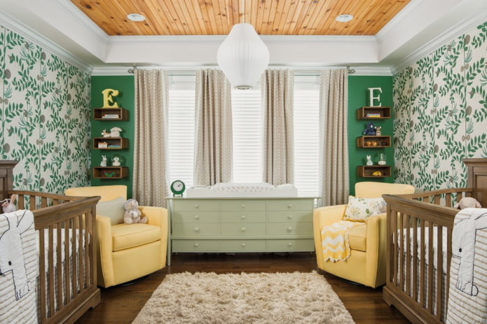 furniture in the interior of a nursery for a baby