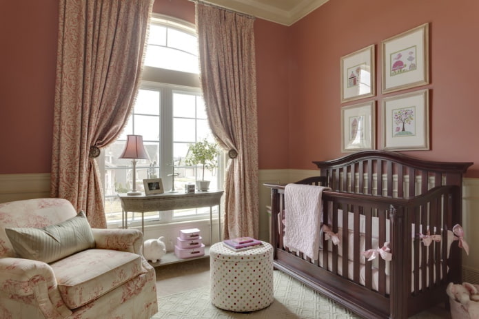 decor and textiles in the interior of a child's room