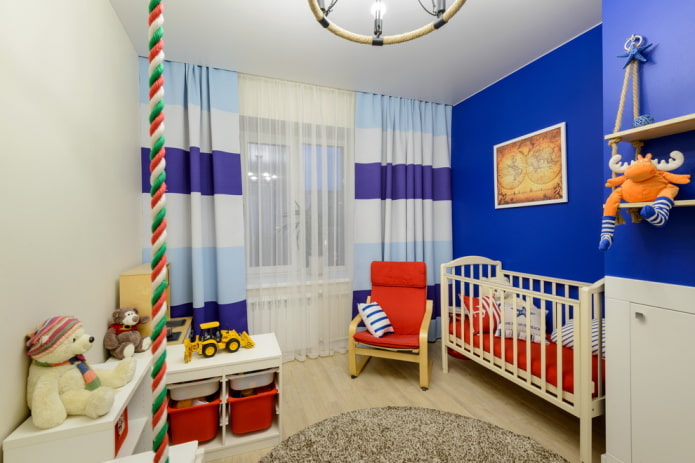 baby's room in nautical style