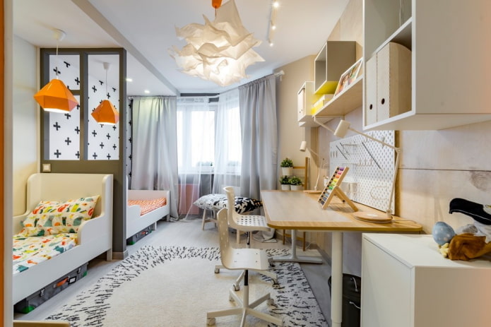 2 beds in a nursery