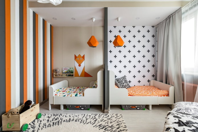 zoning beds with a partition