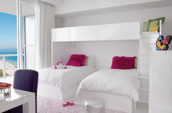 bedroom design for three girls