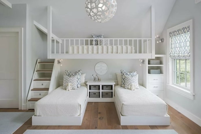 bedroom design for three girls