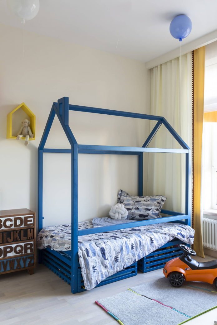 Sleeping place for a boy
