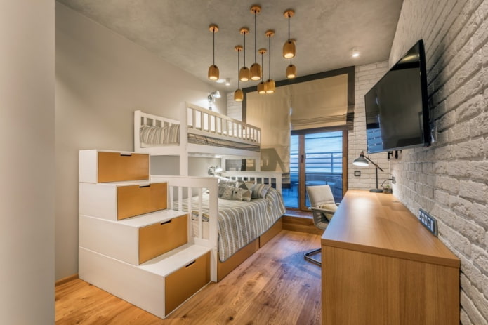 industrial style children's room decoration
